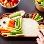 صحن خضار على شكل أرنب لعيد الفصح، وجبات خفيفة صحية وملفتة