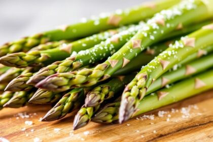 الهليون الطازج مجمَّد على صينية مع نصائح لحفظ القرمشة