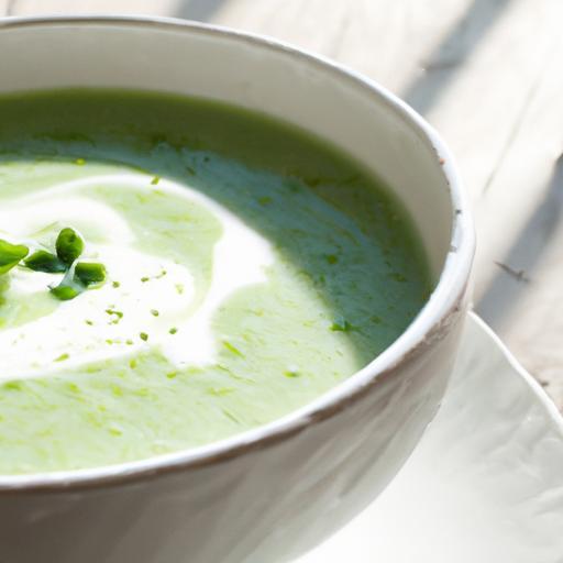 Refreshing Green Delight: Chilled Spring Pea & Mint Soup