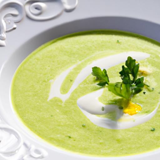 Refreshing Green Delight: Chilled Spring Pea & Mint Soup