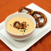 Savor the Flavor: Creamy Beer Cheese Soup with Pretzels