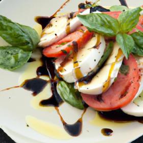 Timeless Caprese Salad: Fresh Flavors with Balsamic Glaze