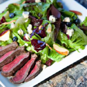 Bright Bites: Light Steak Salad with Bold Blue Cheese Crumbles