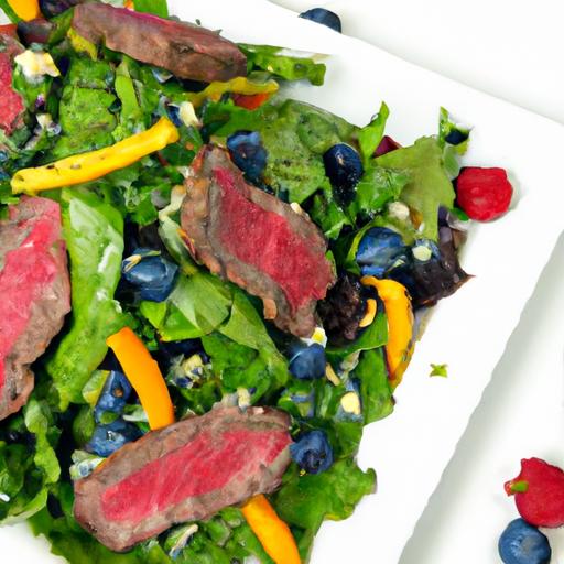 Bright Bites: Light Steak Salad with Bold Blue Cheese Crumbles