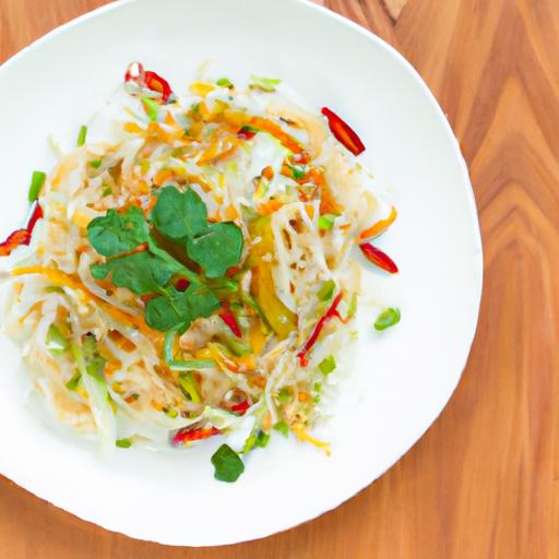 Bright Bites: Light Asian Noodle Salad with Sesame Ginger Flair