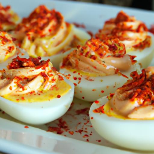 Fiery Flavor: Spicy Deviled Eggs with Sriracha Kick