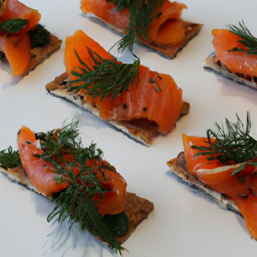 Elegant Bites: Crafting Smoked Salmon & Dill Canapés Delight