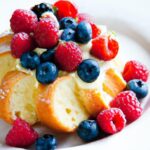 Heavenly Angel Food Cake Topped with Fresh, Juicy Berries