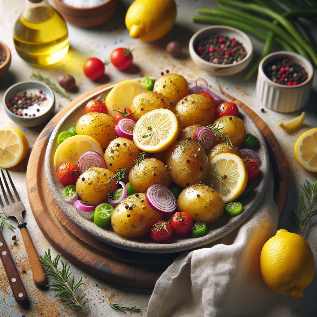 Zesty Greek Lemon Potatoes: A Tangy Taste of the Mediterranean