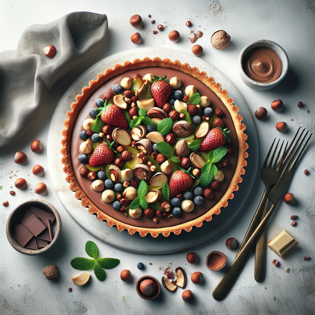 Indulge in Decadent Gianduja Tart: Chocolate Hazelnut Bliss