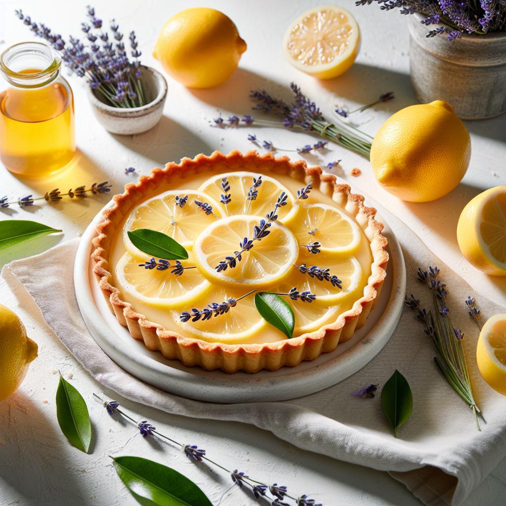 Zesty Lemon & Lavender Tart: A Delightful Flavor Harmony