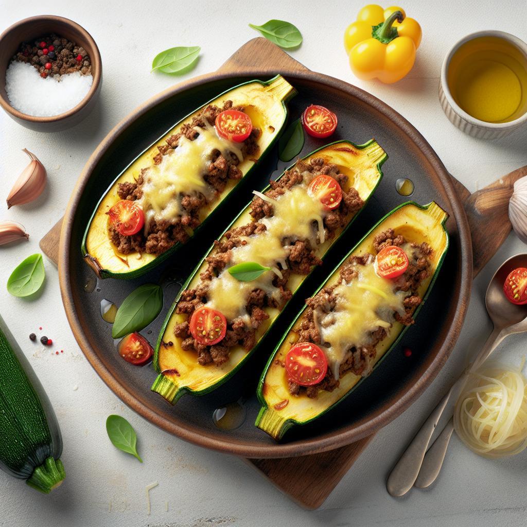 Savory Stuffed Zucchini Boats with Ground Beef Bliss