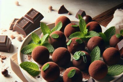 Indulge in Decadent Mint Chocolate Ganache Truffles