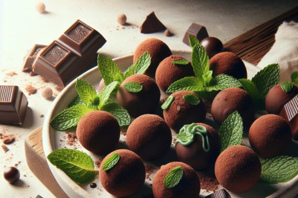 Indulge in Decadent Mint Chocolate Ganache Truffles