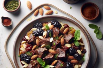 Savor the Flavors: Rich Beef Tagine with Prunes & Almonds