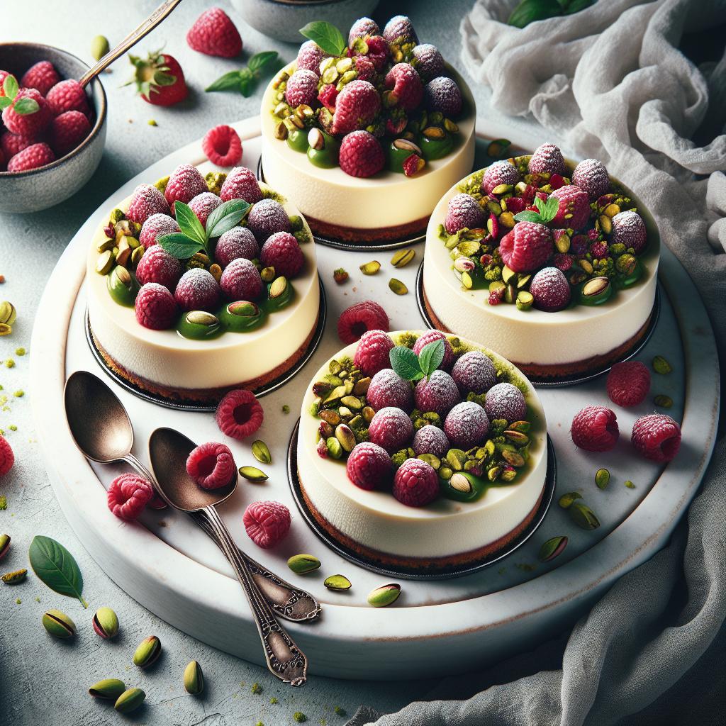 Decadent Pistachio & Raspberry Cheesecake Domes Unveiled