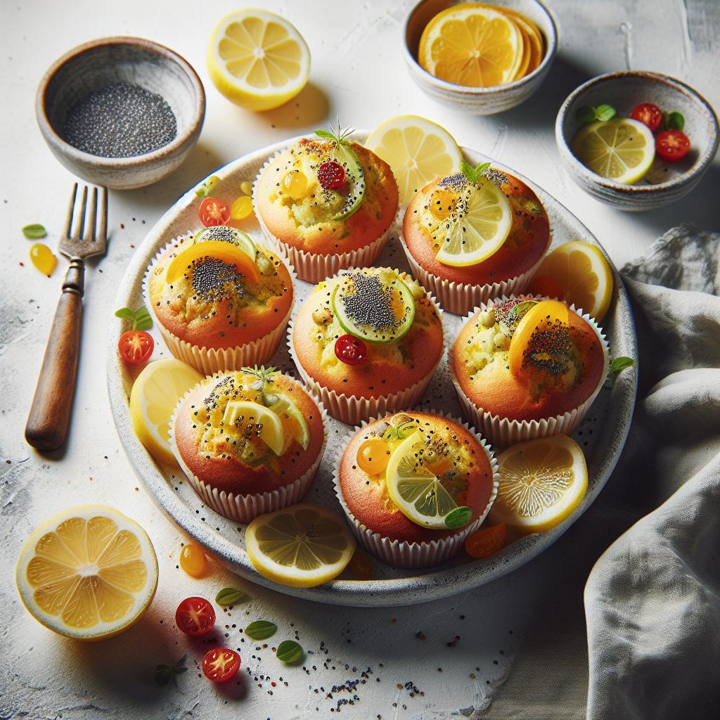 Start Your Day Fresh with Zesty Lemon Poppy Seed Muffins