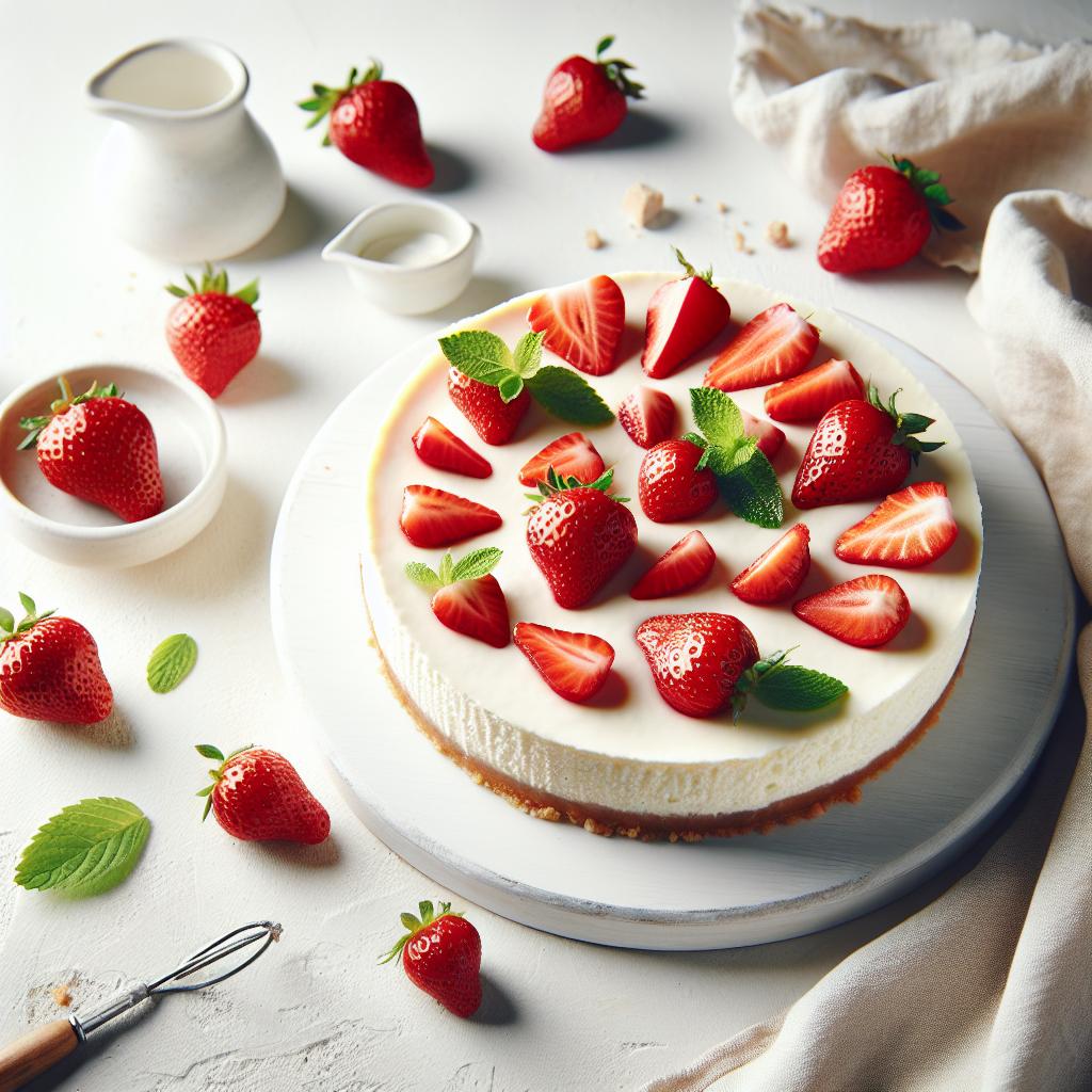 No-Bake Strawberry Cheesecake: Quick Creamy Bliss Recipe