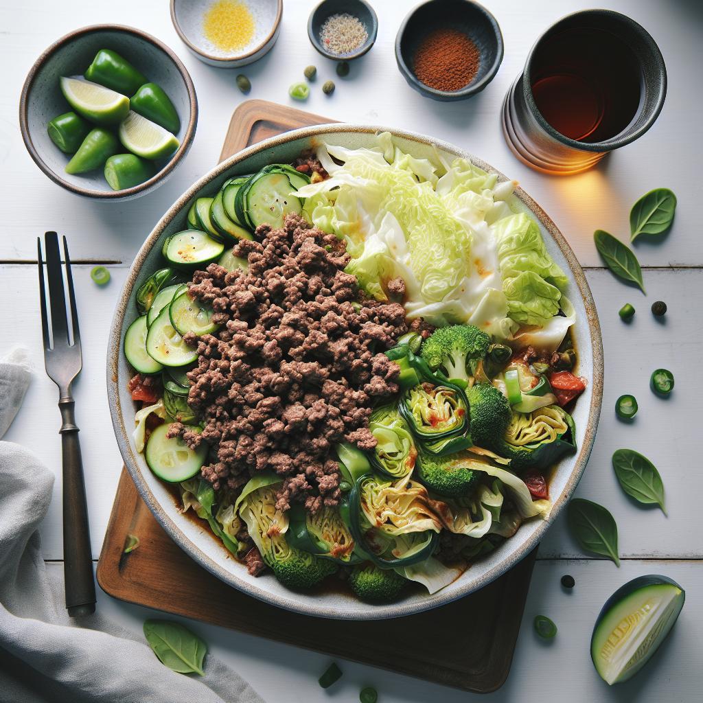 Wholesome Ground Beef & Cabbage: Simple Savory Delight