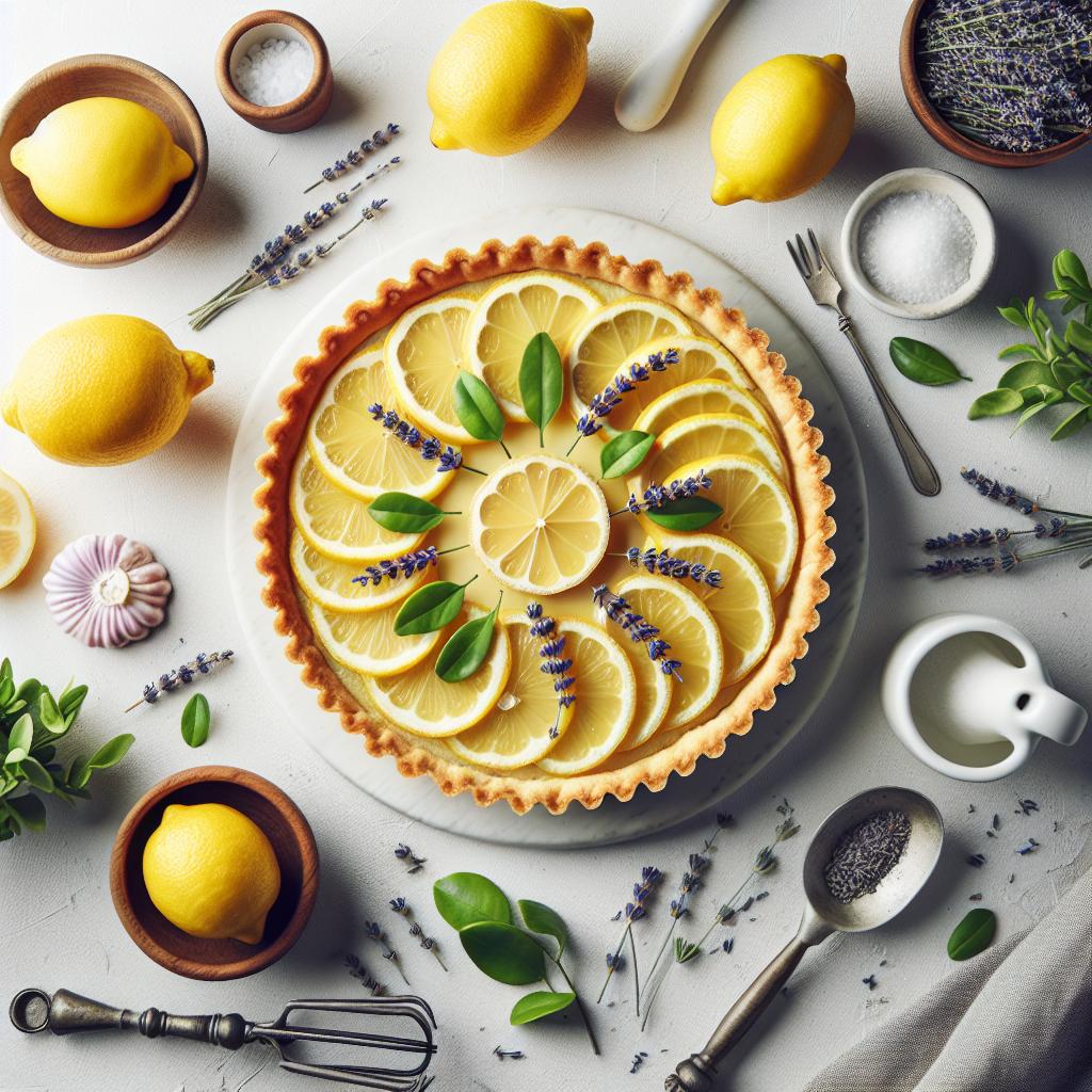 Zesty Lemon & Lavender Tart: A Delightful Flavor Harmony