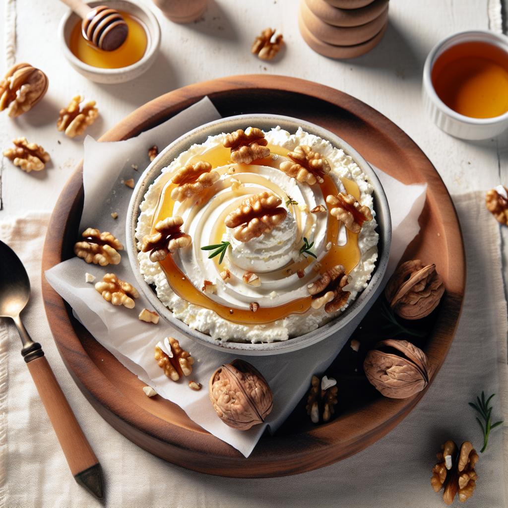 Whipped Feta with Honey & Walnuts: A Sweet Savory Treat