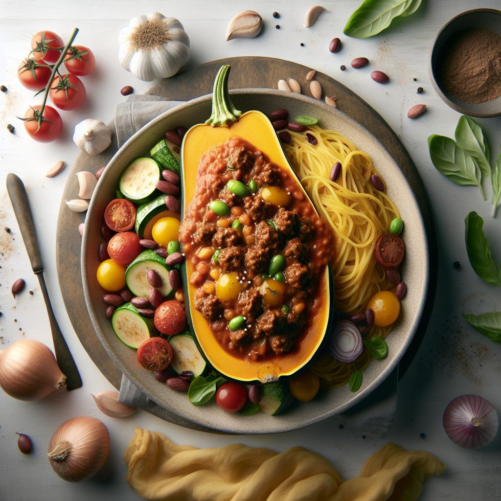 Spaghetti Squash Reinvented: Savory Meat Sauce Delight