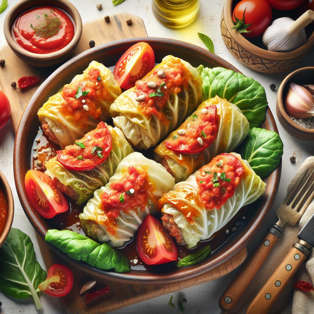 Incredible Stuffed Cabbage Rolls Wrapped in Tangy Tomato