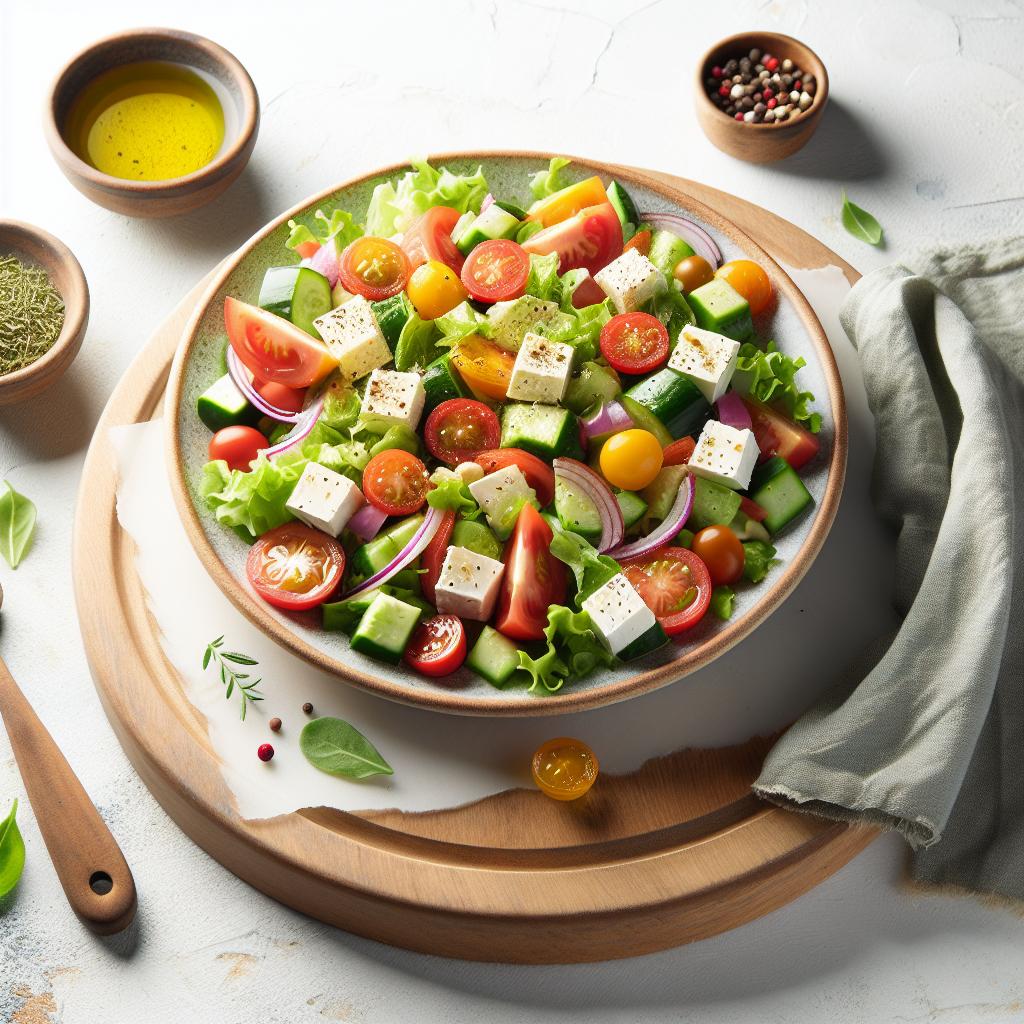 Classic Greek Salad: Quick, Refreshing & Totally Vegan