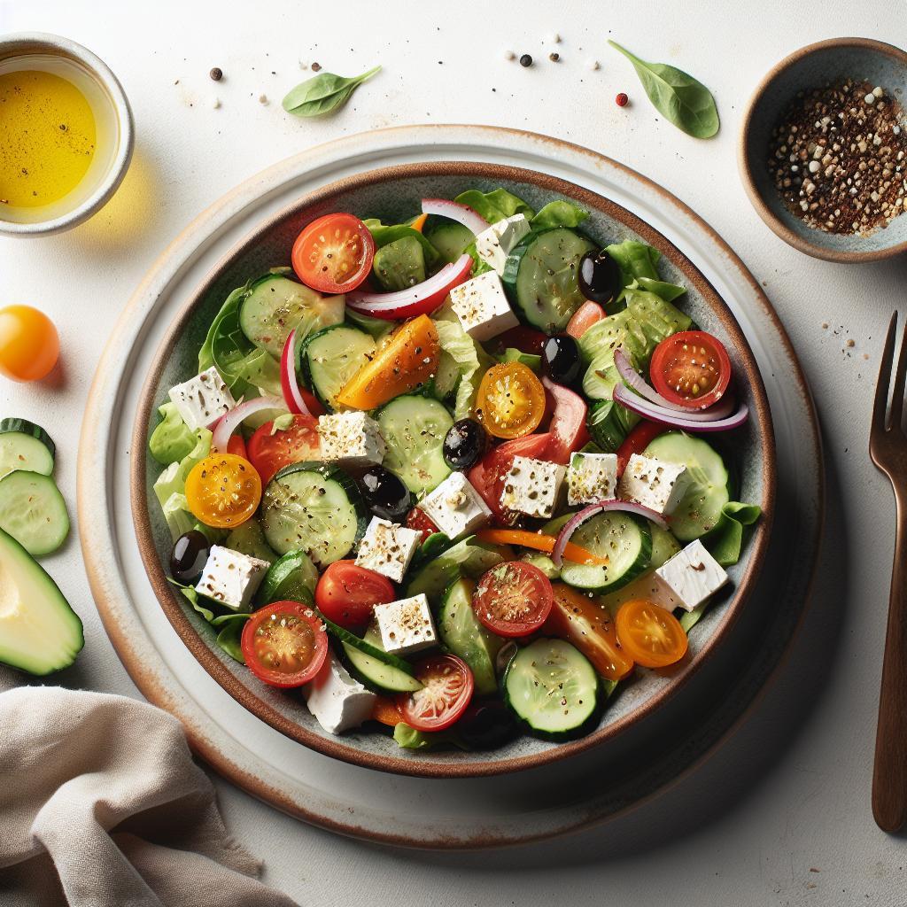 Classic Greek Salad: Quick, Refreshing & Totally Vegan