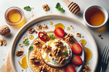 Whipped Feta with Honey & Walnuts: A Sweet Savory Treat