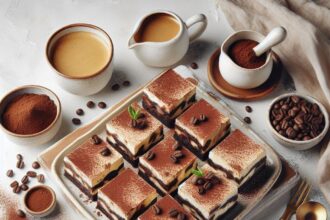 Indulgent Tiramisu Brownies with Creamy Coffee-Mascarpone