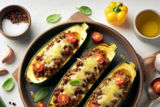Savory Stuffed Zucchini Boats with Ground Beef Bliss