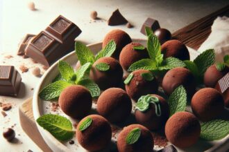 Indulge in Decadent Mint Chocolate Ganache Truffles