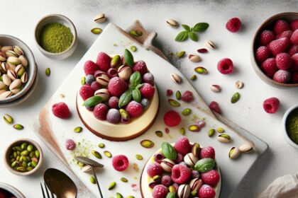 Decadent Pistachio & Raspberry Cheesecake Domes Unveiled