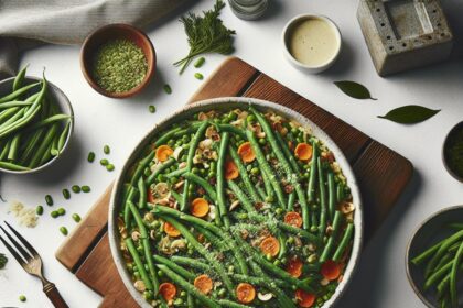 A Flavorful Twist: Simple Vegan Green Bean Casserole Delight