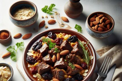 Savor the Flavors: Beef Tagine with Prunes & Almonds Delight