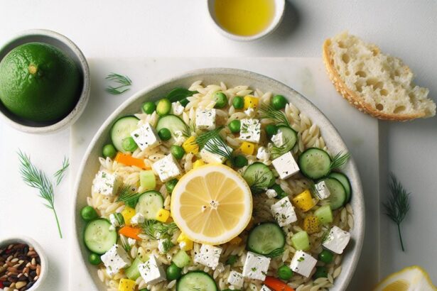 Zesty Orzo Salad with Feta, Lemon & Fresh Dill Delight