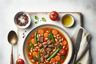 Hearty Beef and Bean Soup: A Savory Comfort in Every Spoon