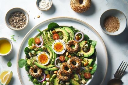 Crunchy Avocado Salad with Zesty Everything Bagel Twist