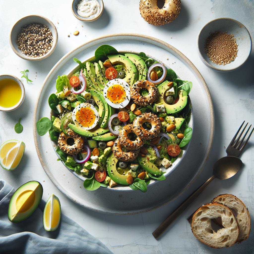Crunchy Avocado Salad with Zesty Everything Bagel Twist