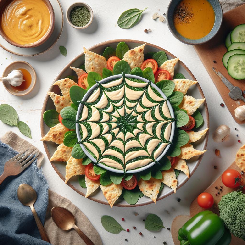 Weave Magic: Crafting a Spiderweb Design on Your Dip