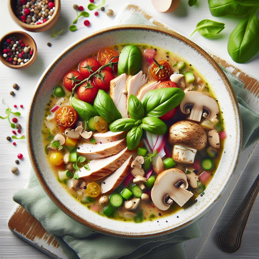 Savory Sips: Exploring Turkey and Mushroom Soup Delight