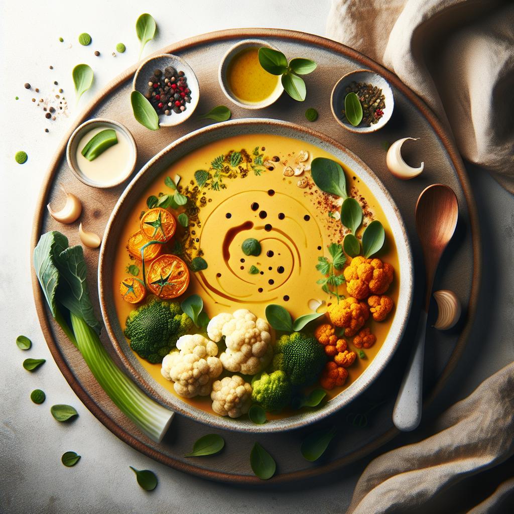 Golden Glow: The Art of Roasted Cauliflower Soup Mastery