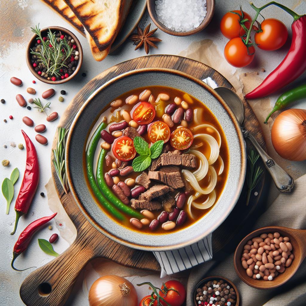Hearty Beef and Bean Soup: A Savory Comfort in Every Spoon