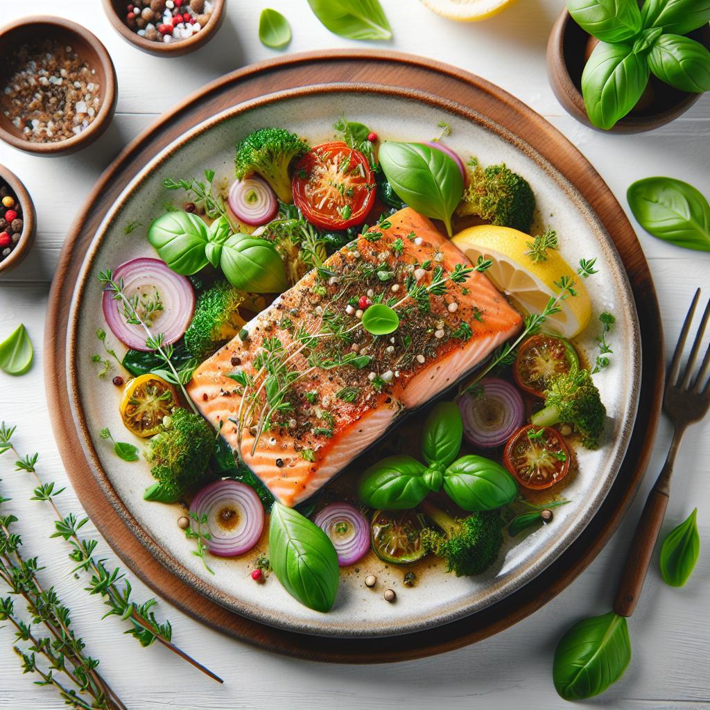 Savory Baked Salmon with Fresh Herbs: A Flavorful Delight