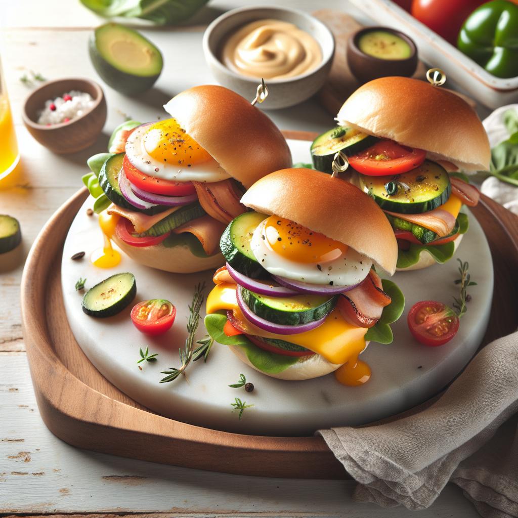 Sunrise Bites: Breakfast Sliders on Sweet Hawaiian Rolls