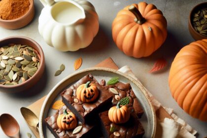 Harvest Sweetness: Irresistible Pumpkin Patch Brownies