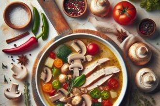 Savory Sips: Exploring Turkey and Mushroom Soup Delight