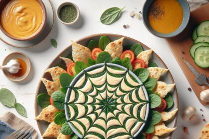 Weave Magic: Crafting a Spiderweb Design on Your Dip