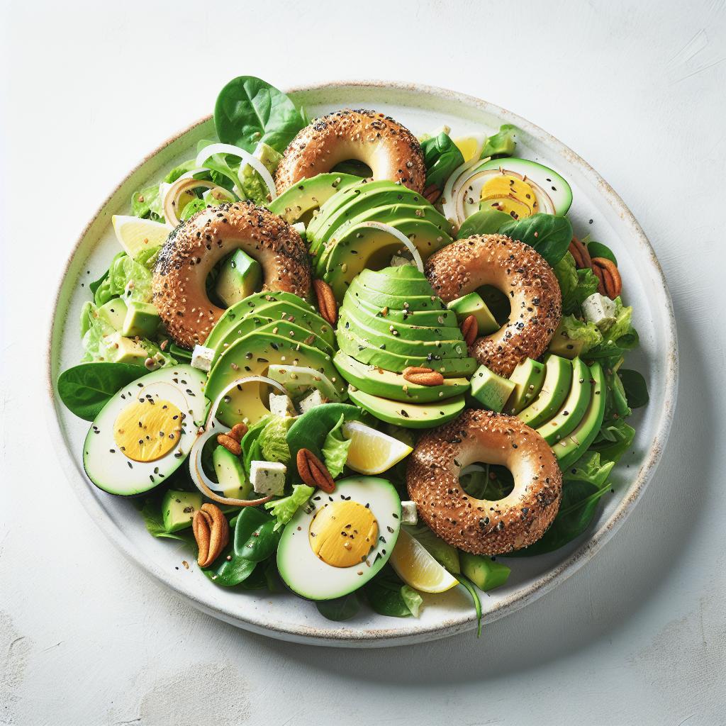 Crunchy Avocado Salad with Zesty Everything Bagel Twist
